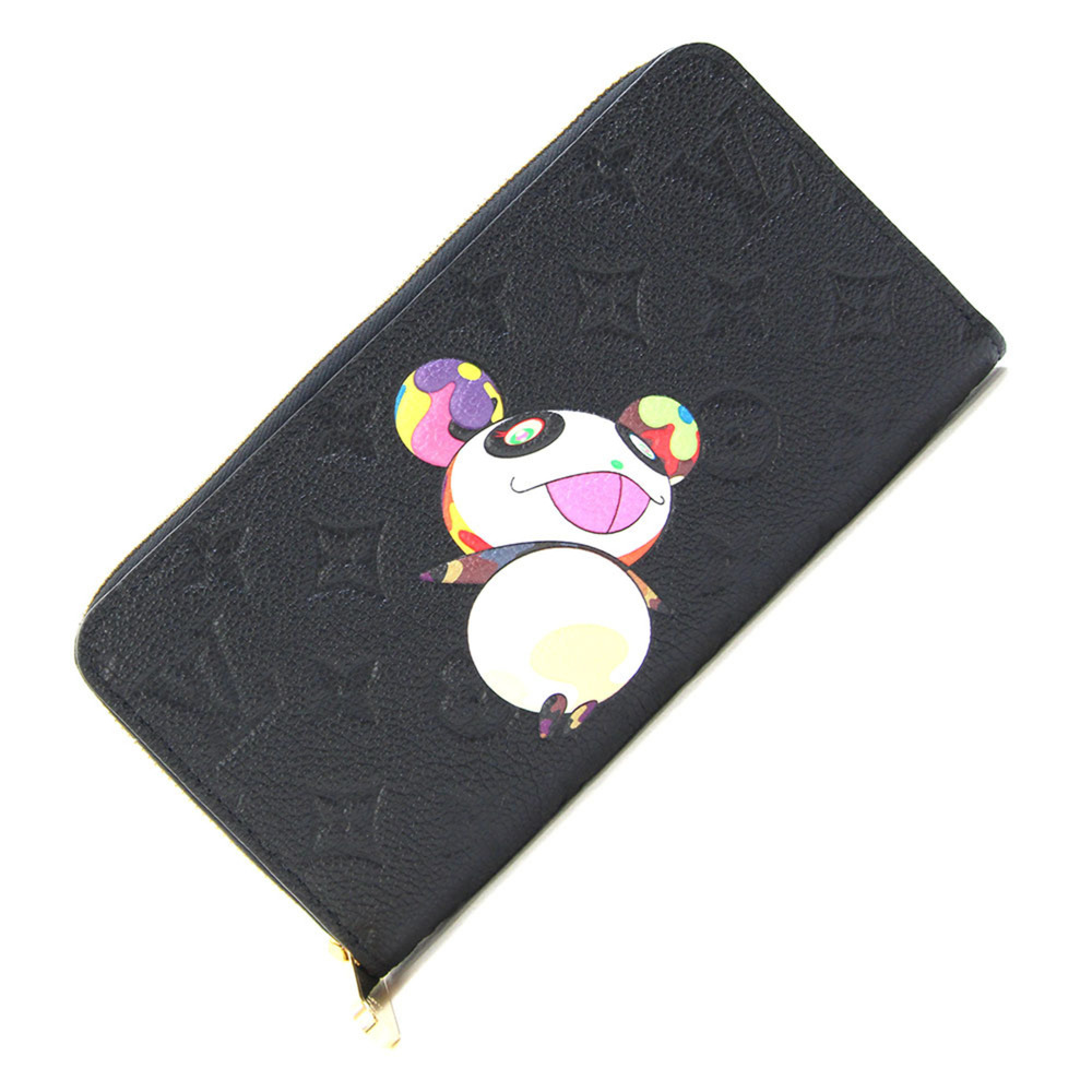 Louis Vuitton Round Long Wallet LV x TM Takashi Murakami Zippy M14160 Noir Pa...